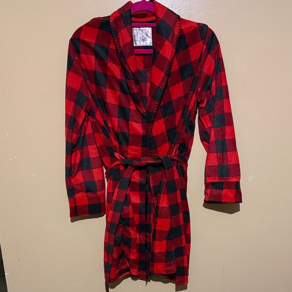 Muk Luks Red and Black Plaid Garment